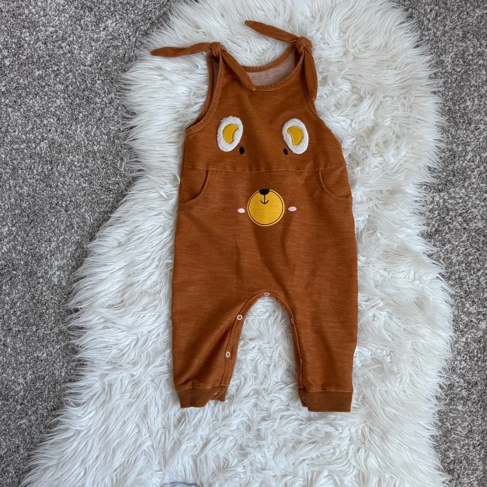 PatPat | Cute Bear Romper w/ Snaps - Picture 3 of 7